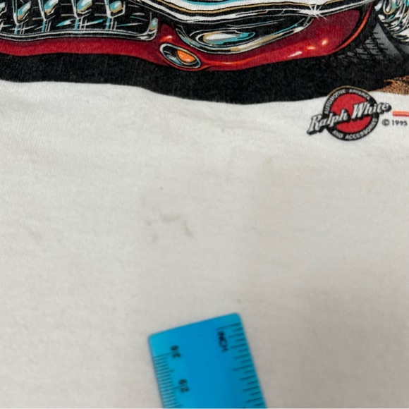 Vintage Route 66 Corvette Single Stitch Mens Sz XL  White Graphic Tshirt 90’s - Picture 8 of 15